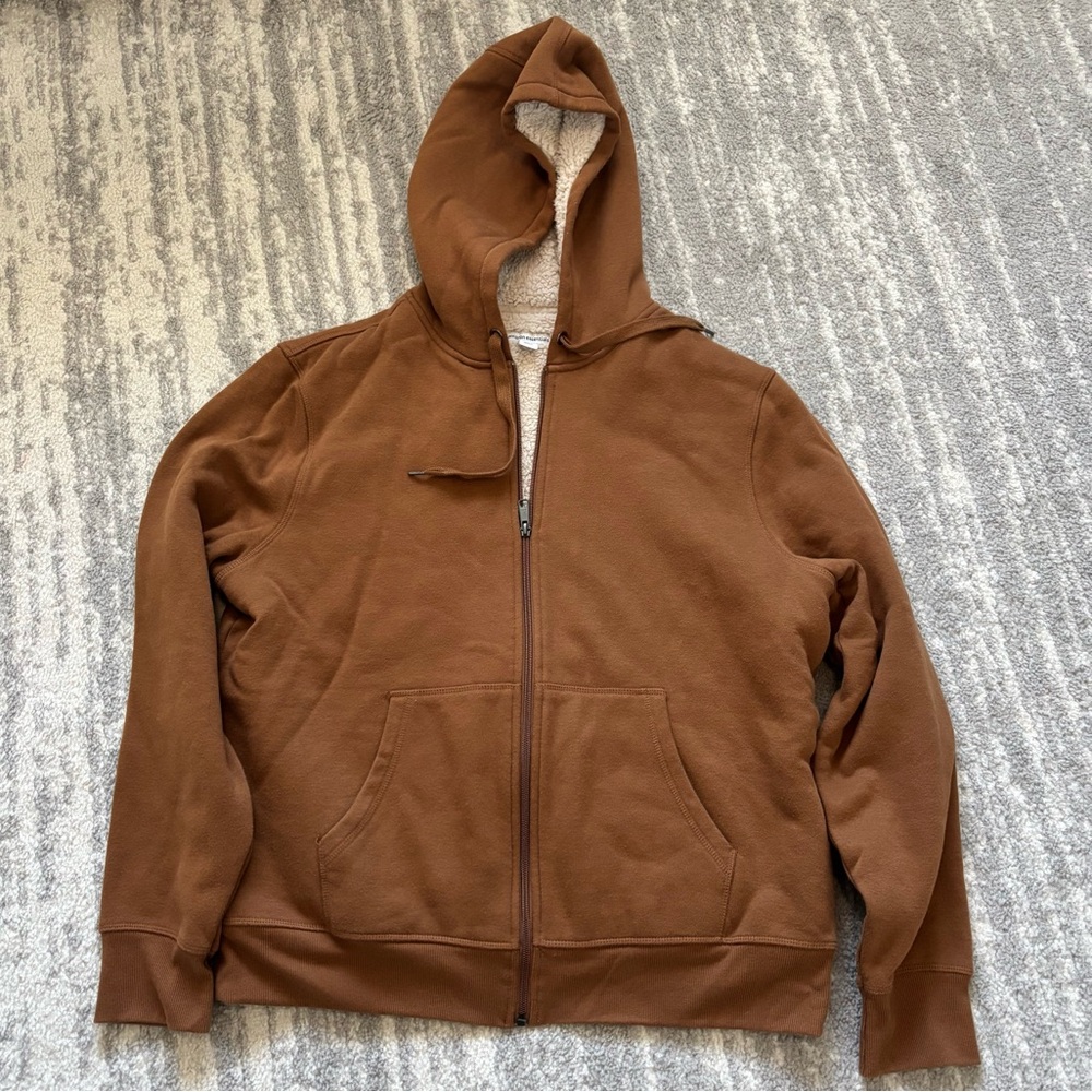 Amazon Essentials Hoodie For Men, Sherpa-Lined Full-Zip Fleece Sweatshirt